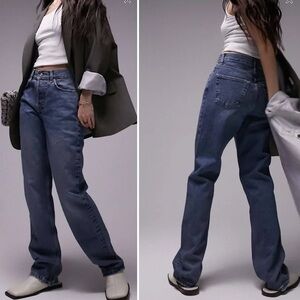 Topshop Straight Leg Dad Jeans